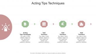 Acting Tips Techniques In Powerpoint And Google Slides Cpb