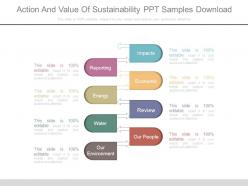 Action And Value Of Sustainability Ppt Samples Download