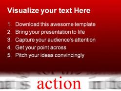 Action business powerpoint background and template 1210