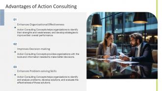Action Consulting Concepts Powerpoint Presentation And Google Slides ICP Pre-designed Colorful