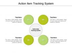 Action item tracking system ppt powerpoint presentation professional designs cpb