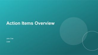 Action Items Overview PPT Information ACP