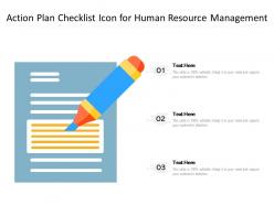 Action plan checklist icon for human resource management