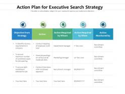 Action plan for executive search strategy