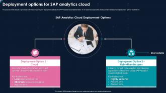 Action Plan For Implementing BI Deployment Options For Sap Analytics Cloud