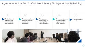 Action plan for improving consumer intimacy agenda for action plan for customer intimacy strategy