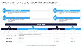 Action Plan For Inclusive Leadership Development Multicultural Diversity Development