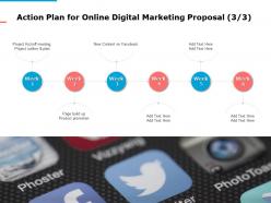 Action Plan For Online Digital Marketing Proposal Ppt Powerpoint Presentation Information