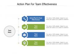 Action plan for team effectiveness ppt powerpoint presentation summary show cpb