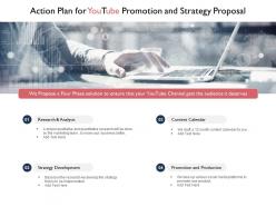 Action plan for youtube promotion and strategy proposal ppt powerpoint slides