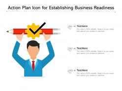 Action Plan Icon For Establishing Business Readiness