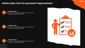 Action Plan Icon For Personal Improvement