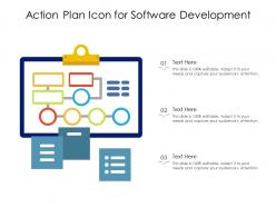 Action plan icon for software development