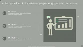 Action Plan Icon To Improve Employee Engagement Post Survey