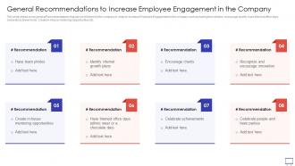 Action Plan To Improve General Recommendations To Increase Employee Engagement In The Company
