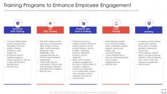 Action Plan To Improve Training Programs To Enhance Employee Engagement