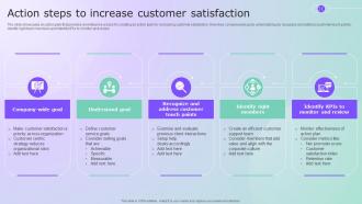 Action Steps To Increase Customer Satisfaction