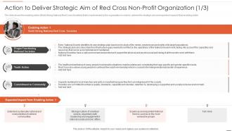 Action to deliver strategic aim red cross non profit organization business entity strategic planning
