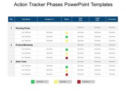 Action tracker phases powerpoint templates