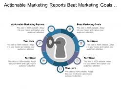 Actionable marketing reports beat marketing goals mcclelland theory cpb