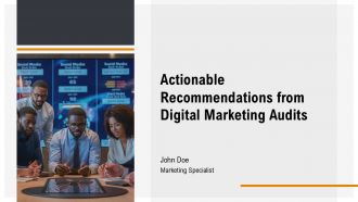 Actionable Recommendations From Digital Marketing Audits PPT Sample AT Actionable Recommendations From Digital Marketing Audits PPT Sample AT