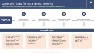Actionable Steps For Social Media Branding Corporate Branding Plan To Deepen