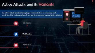 Active Attacks And Its Variants Training Ppt