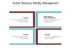Active directory identity management ppt powerpoint presentation summary cpb
