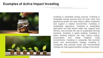 Active Impact Investments Powerpoint Presentation And Google Slides ICP Analytical Professional