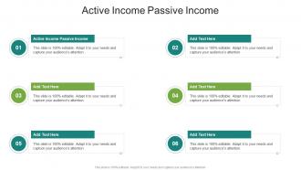 Active Income Passive Income In Powerpoint And Google Slides Cpb