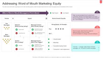 Active Influencing Consumers Through Brand Recommendation Word Of Mouth Marketing Equity
