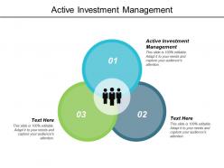 Active investment management ppt powerpoint presentation visual aids cpb