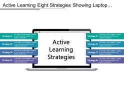 Active learning eight strategies star shaped having text boxes