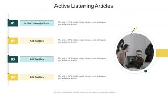 Active Listening Articles In Powerpoint And Google Slides Cpb
