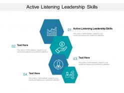 Active listening leadership skills ppt powerpoint presentation infographic template gridlines cpb