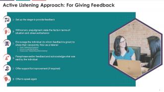 Active Listening Method For Giving Feedback Training Ppt