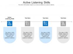Active listening skills ppt powerpoint presentation portfolio guidelines cpb