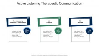 Active Listening Therapeutic Communication In Powerpoint And Google Slides Cpb