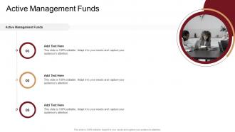 Active Management Funds In Powerpoint And Google Slides Cpb