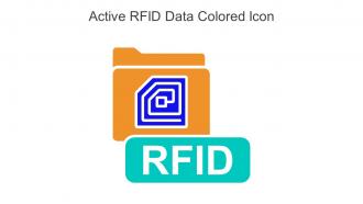 Active RFID Data Colored Icon In Powerpoint Pptx Png And Editable Eps Format