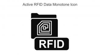 Active RFID Data Monotone Icon In Powerpoint Pptx Png And Editable Eps Format