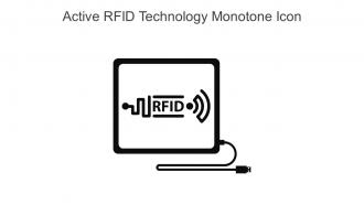 Active RFID Technology Monotone Icon In Powerpoint Pptx Png And Editable Eps Format