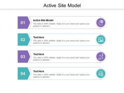Active site model ppt powerpoint presentation model graphics template cpb