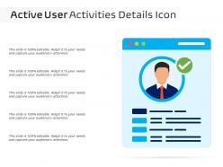 Active user activities details icon