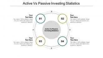 Active vs passive investing statistics ppt powerpoint presentation icon styles cpb