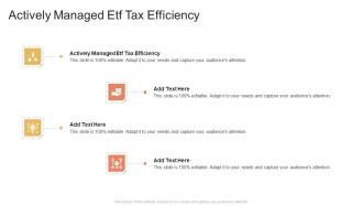 Actively Managed Etf Tax Efficiency In Powerpoint And Google Slides Cpb