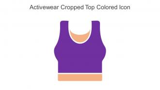 Activewear Cropped Top Colored Icon In Powerpoint Pptx Png And Editable Eps Format