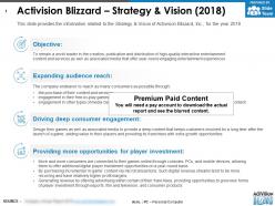Activision blizzard strategy and vision 2018