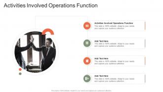 Activities Involved Operations Function In Powerpoint And Google Slides Cpb