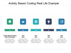 Activity based costing real life example ppt powerpoint presentation inspiration graphics design cpb